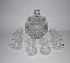 BOWLE SET für 12 Personen BLEIKRISTALL Gorha...