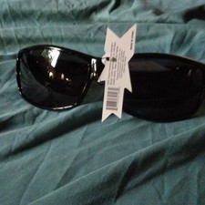 Mens Wraparound Polarized Sunglasses Black Fr...