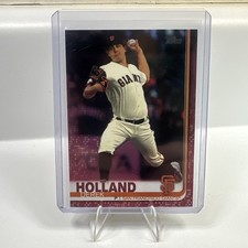 2019 Topps Update Series - Derek Holland #US175 Mother's Day Pink /50