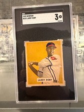 1949 BOWMAN #233 LARRY DOBY CLEVELAND INDIANS BASEBALL CARD SGC 3 VG