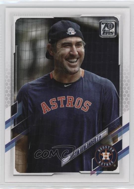 2021 Topps Image Variation SP (Batting Practice) Justin Verlander #112