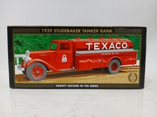 Texaco 1939 Studebaker Tanker Bank **Special Red Chrome Edition**  1:25 Scale