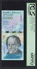 Venezuela 10000 Bolivares 18-8-2016 P98 Uncirculated Graded 68