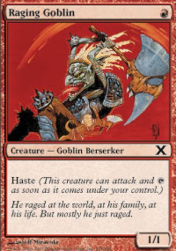 Raging Goblin 10th Edition Lightly Played, English