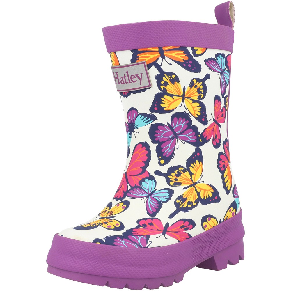Hatley Kaleidoscope Butterflies Matte Rain Boots Kids Waterproof