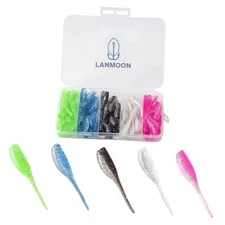 100pcs Crappie Lures Kit, Crappie Jig Heads and Crappie 100Pcs Crappie lures