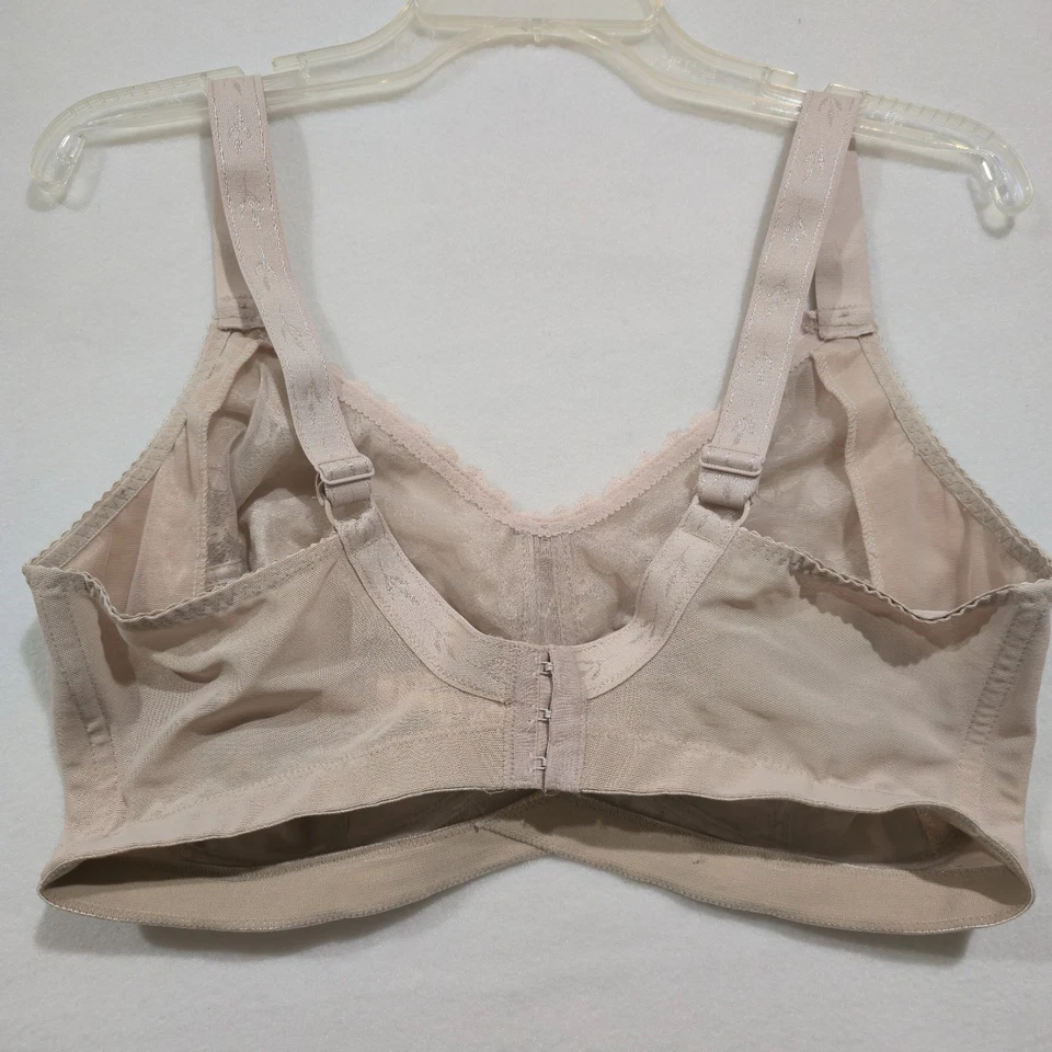 Goddess Retro Floral Lace Banded  Bra W/ Side Support Wireless US 38H Nude. - Image 2 of 4