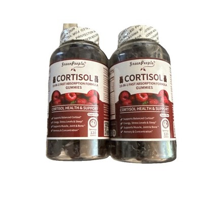 2 PK Cortisol Supplements 15-in-1 Cortisol Health & Support 120 gummies each 