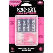 Ernie Ball P09643 USB-C Rechargeable Batteries - 1000 Cycles - 4 Pack