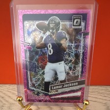 Panini 2023 Donruss Optic Prizm Lamar Jackson #14 Ravens NFL Football Card