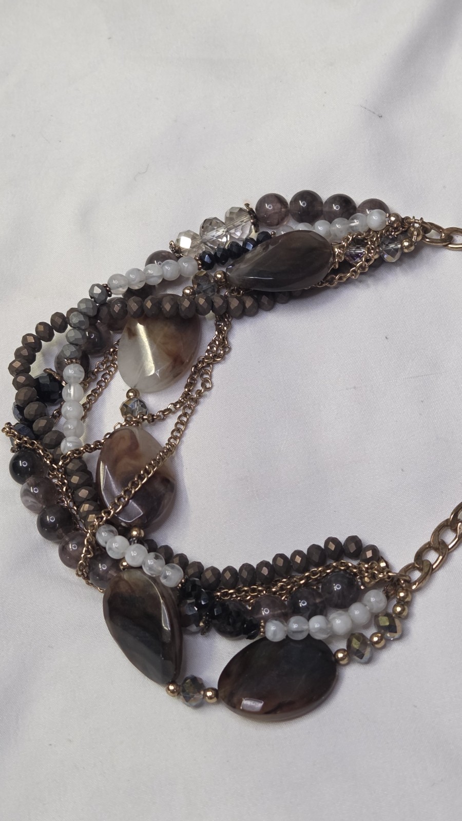 Vintage, Multi-Strand, Multi-Stone, Statement Nec… - image 4