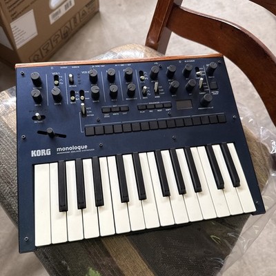 Korg Monologue - 25-Key Monophonic Analog Synthesizer Blue with adapter and box