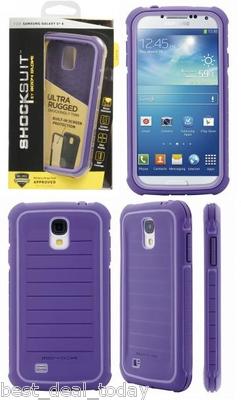 OEM Body Glove ShockSuit Rugged Case For Samsung Galaxy S4 S-4 IV SIV Purple