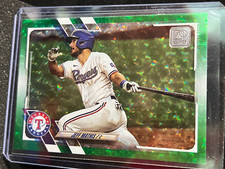 Jeff Mathis 2021 Topps Green Foilboard #322/499 - Texas Rangers