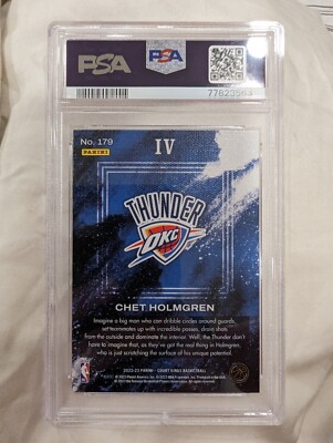 2022-23 Court Kings Chet Holmgren Level 4 Rookie Card RC #179 PSA