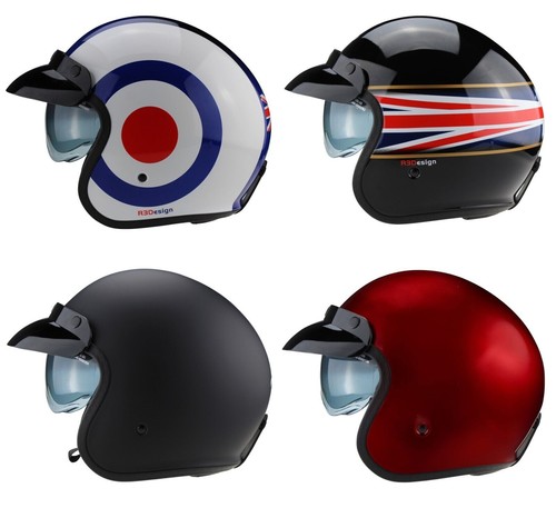 VIPER RS-V06 OPEN FACE SCOOTER MOTORCYCLE RETRO HELMET MOD TARGET VINTAGE FLAG - 第 1/6 張圖片