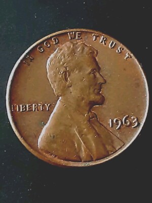 1963 LINCOLN PENNY ! RARE ** VERY FINE ! ** VINTAGE ** DDO & DDR