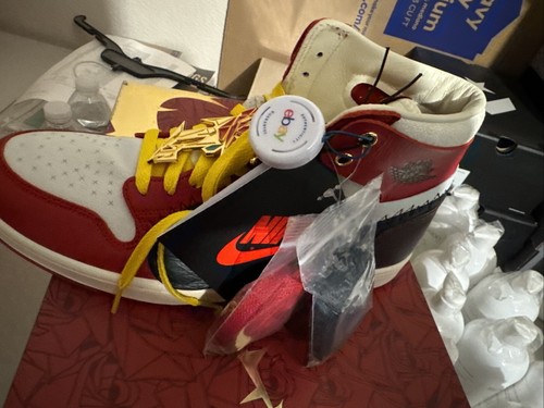 Air Jordan (W) 1 ZM Air CMF 2 SP "ROSE FROM HARLEM" 2023 - Size 12W - fj0604 6.. - Picture 10 of 12