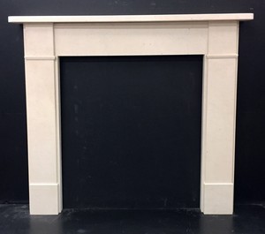 New Flat Victorian Limestone Fireplace Surround 48 Shelf Ebay