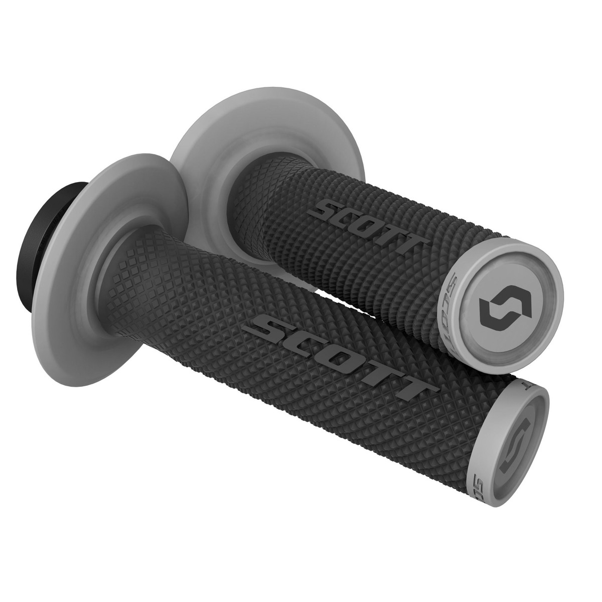 SCOTT USA SX2 LOCK-ON MX HANDLEBAR GRIPS BLACK/GREY | eBay