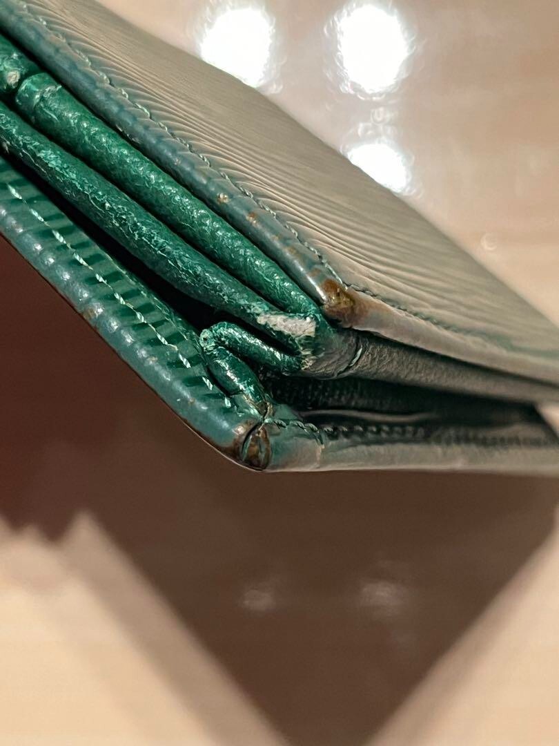 Louis Vuitton Portone Boit M63694 Epi Coin Case Green from