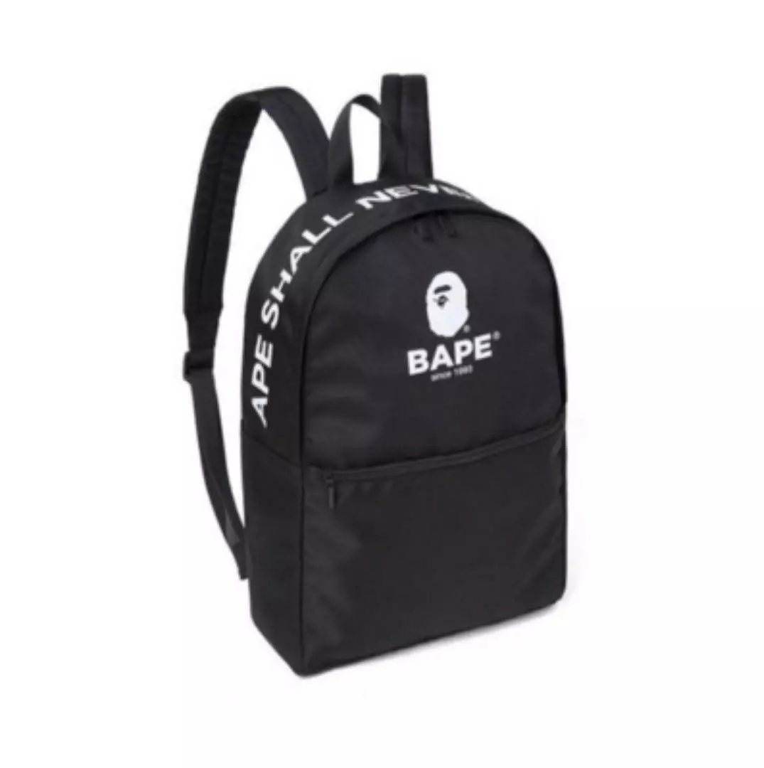 A BATHING APE HEAD BAPE Backpack Black Bag Collection 2019 Mook book  appendix