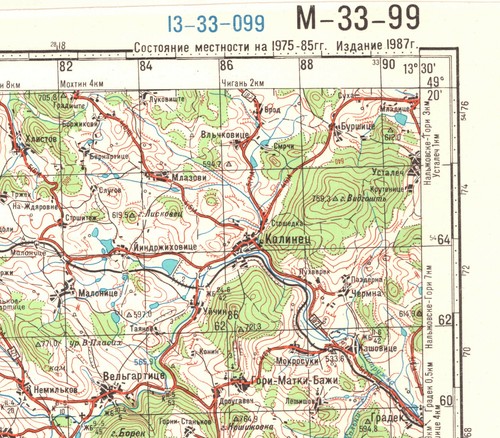 Russian Soviet Military Topographic Map - ZWIESEL (Germany) 1:100 000, ed.1987 - Picture 3 of 5