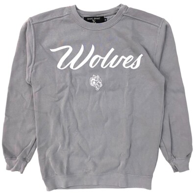 DARC SPORT WOLVES CURSIVE PIGMENT CREWNE