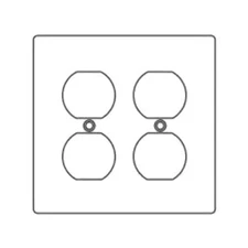 KILLARK 2FA, Device Box Cover, (2) Duplex Receptacle, 2-Gang, Aluminum, 1pc