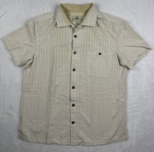 Island Shores Men  s Large Hawaiian Shirt Button Up Shirt Sleeve