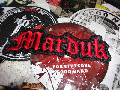Marduk Shape Patch Gestickt Black Metal Mayhem Dark Funeral