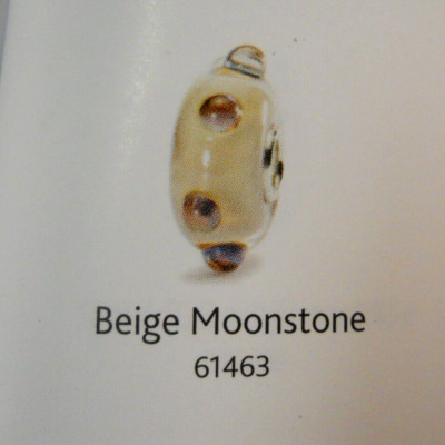 Trollbeads Elfbeads 925 Sterling Silver BEIGE MOONSTONE #61463  BEAD LAA
