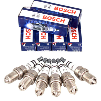 6x Bosch Platinum Spark Plugs 4417 For BMW E39 E46 E83 E36 E53 ...