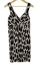 Ann Taylor V Neck Empire Waist Sleeveless Dress - Size Medium