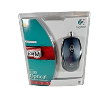Logitech V100 3-Button USB Optical Mouse Tilt Wheel Plus Zoom NIP Sealed