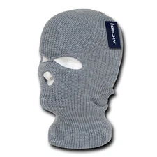 Winter Full Face Cover Acrylic Ski Mask 3 Hole Beanie Hat