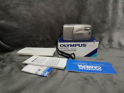 Vintage Retro Olympus Newpic AF200 Kompaktkamera, boxed, neuwertig 