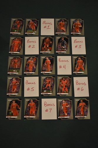 2024-25 Panini Prizm Liverpool Team Set + 7 Bonus Cards - EPL