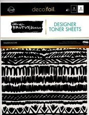 8.5"x11" Deco Foil Designer Toner Sheets, 2 clear 2 white KALEIDOSCOPE Brutus