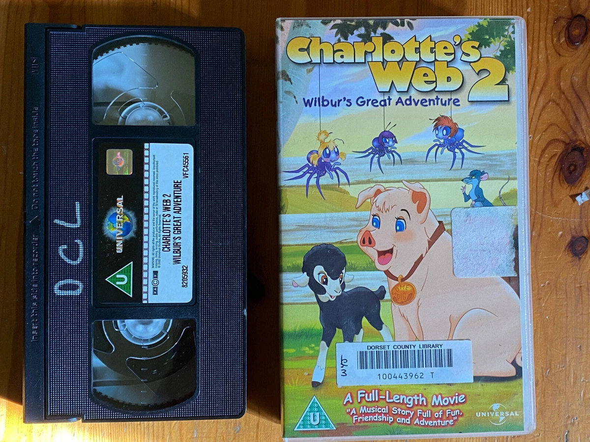 Charlotte's Web 2 Wilbur's Great Adventure Vhs Charlottes Web 2 Wilburs Great Adventure