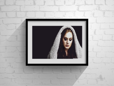 Adele Singer Wandkunst Druck Poster Inneneinrichtung Bild hochwertig Gr. A4