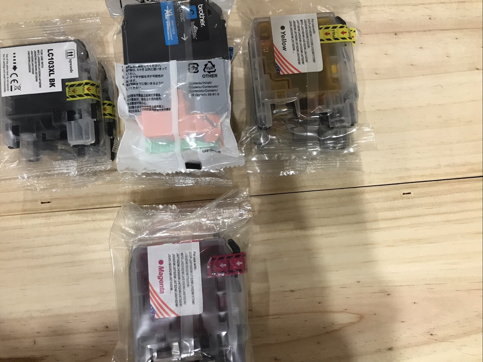 Ink Cartridges for Brother LC103 XL MFC-J470DW MFC-J475DW MFC-J870DW J875DW lot-image