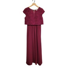 B2 by Jasmine Long Sweetheart Neckline Poly Chiffon Bridesmaid Dress 6