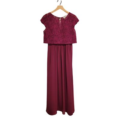 B2 by Jasmine Long Sweetheart Neckline Poly Chiffon Bridesmaid Dress 6