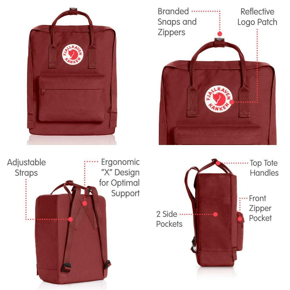 Kanken backpack best sale with patches