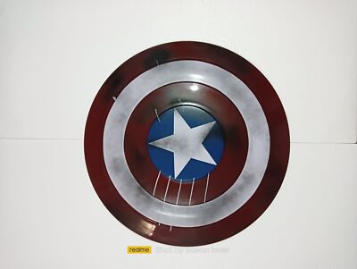 22'' Schild handgefertigt Captain America Shield Battle War Claw Black Panther