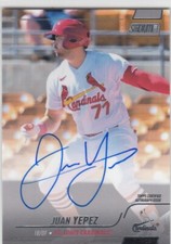 2022 Juan Yepez Stadium Club ROOKIE AUTO - YEP St Louis Cardinals RC