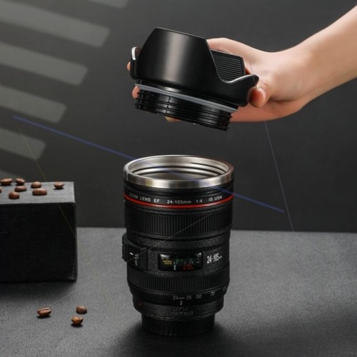 Taza de café con lente de cámara - Imagen 3 de 8