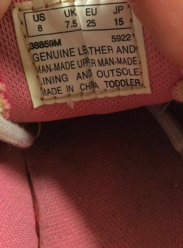 Timberland Girls Shoes 8 Pink Toddler Brown Leather Deck Boat Lace Up Non Slip - Picture 9 of 10