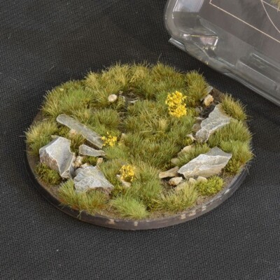 Highland Battle Ready Base - 100mm Round - Brandneu - Gamer Grass